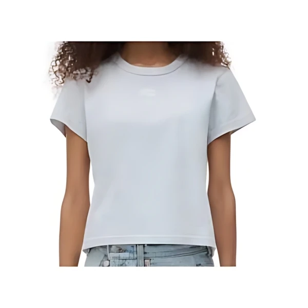 Alexander Wang コットンジャージー ロゴ シュランケン Tシャツ