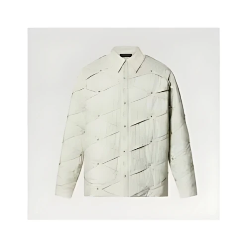 LOUIS VUITTON モノグラムキルテッドコットンオーバーシャツ