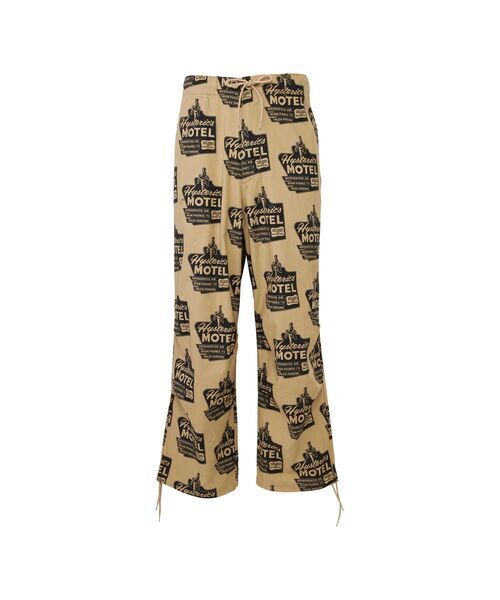 HYSTERIC GLAMOUR HYSTERIC MOTEL柄 イージーワイドパンツ