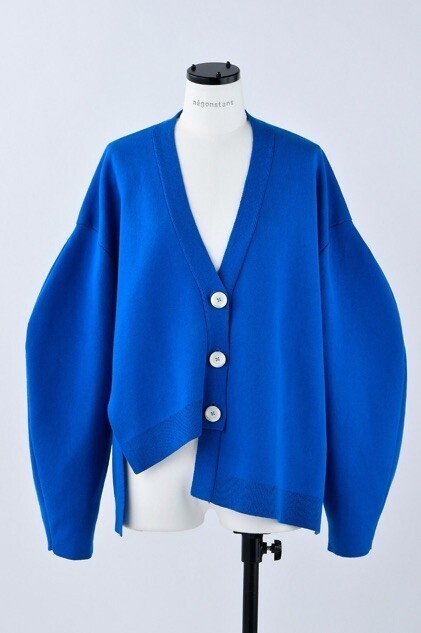 nagonstans asymmetry-hem cardigan