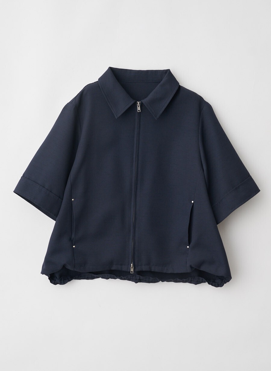 LOUNIE リネンライクショートブルゾン