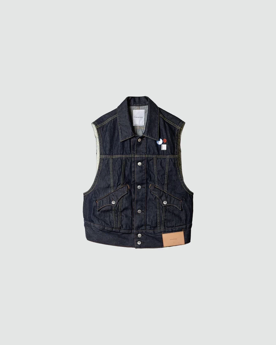 SUBLATIONS LOW SILHOUETTE DENIM VEST