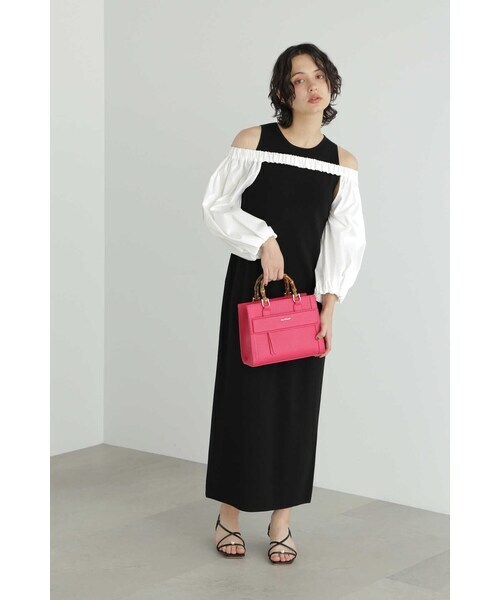 JILLSTUART 2wayボリュームスリーブニットワンピース
