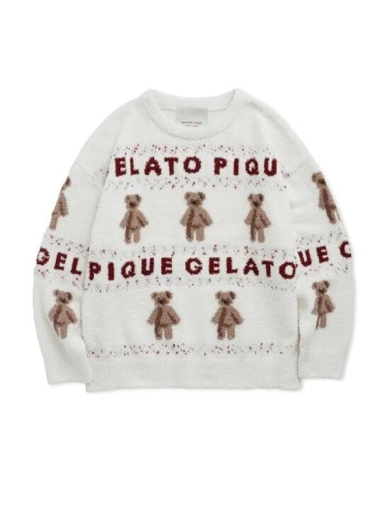 gelato pique アグリーベアジャガードプルオーバー