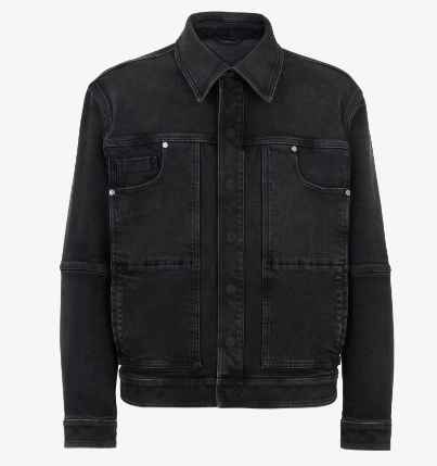 FENDI ブラックデニム ジャケット