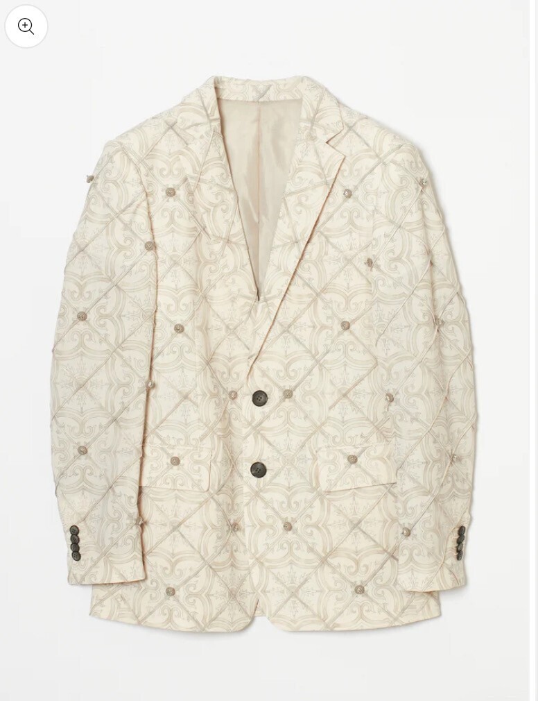 Tanaka Daisuke Pocelain tiles groove pin tack jacket