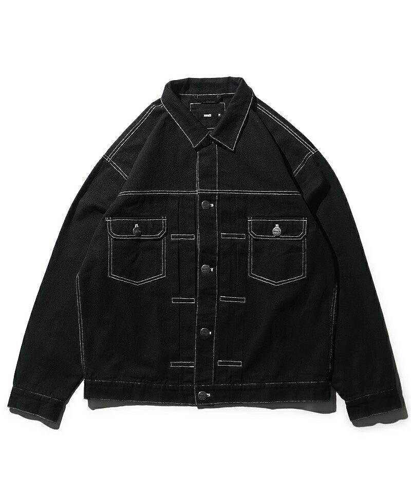 DIVINER Black Denim Jacket