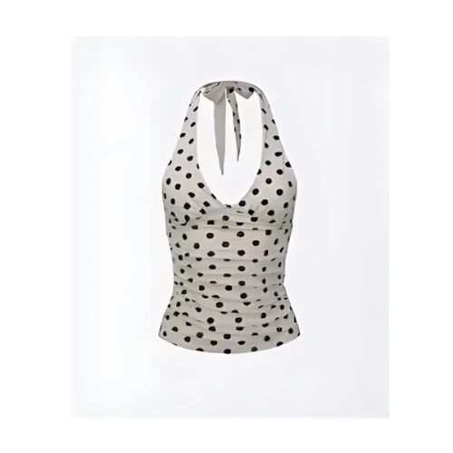 SCULPTOR Dot Halter Top Raw