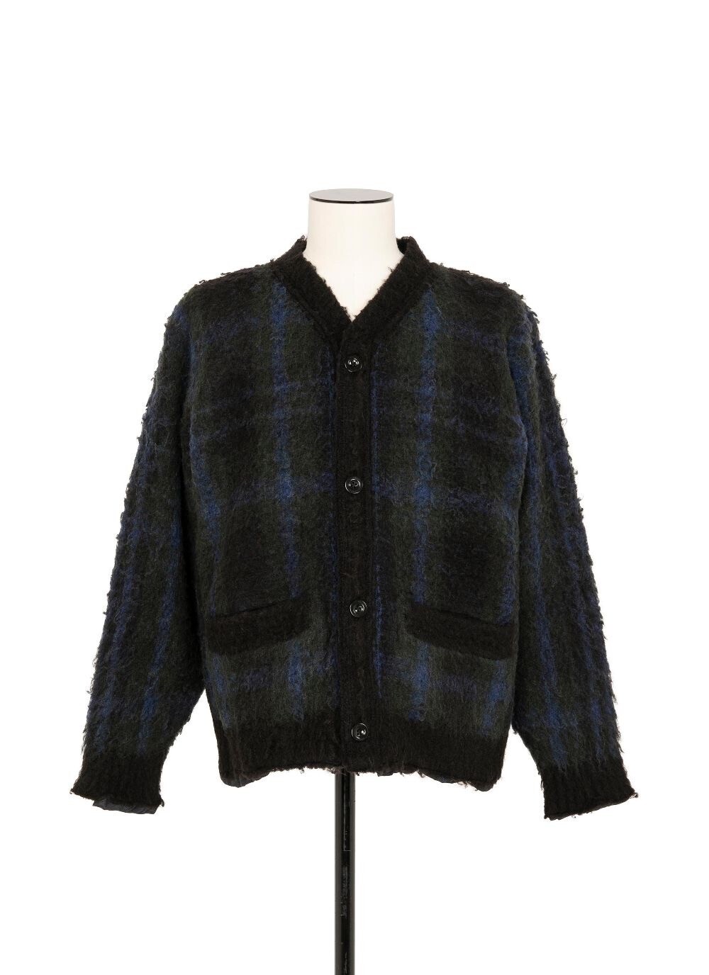 sacai Plaid Knit Cardigan