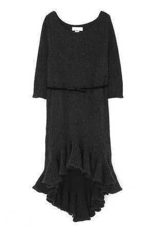 JILLSTUART フリルヘムニットドレス