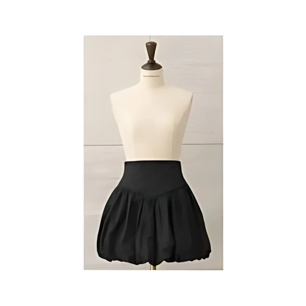 MISTREASS Ribbon Jacquard Balloon Skirt