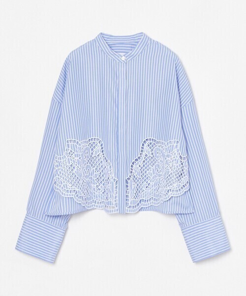 allureville エンブロイダリーポイントシャツ