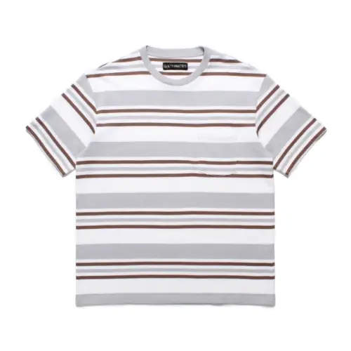 WACKO MARIA STRIPED CREW NECK T-SHIRT
