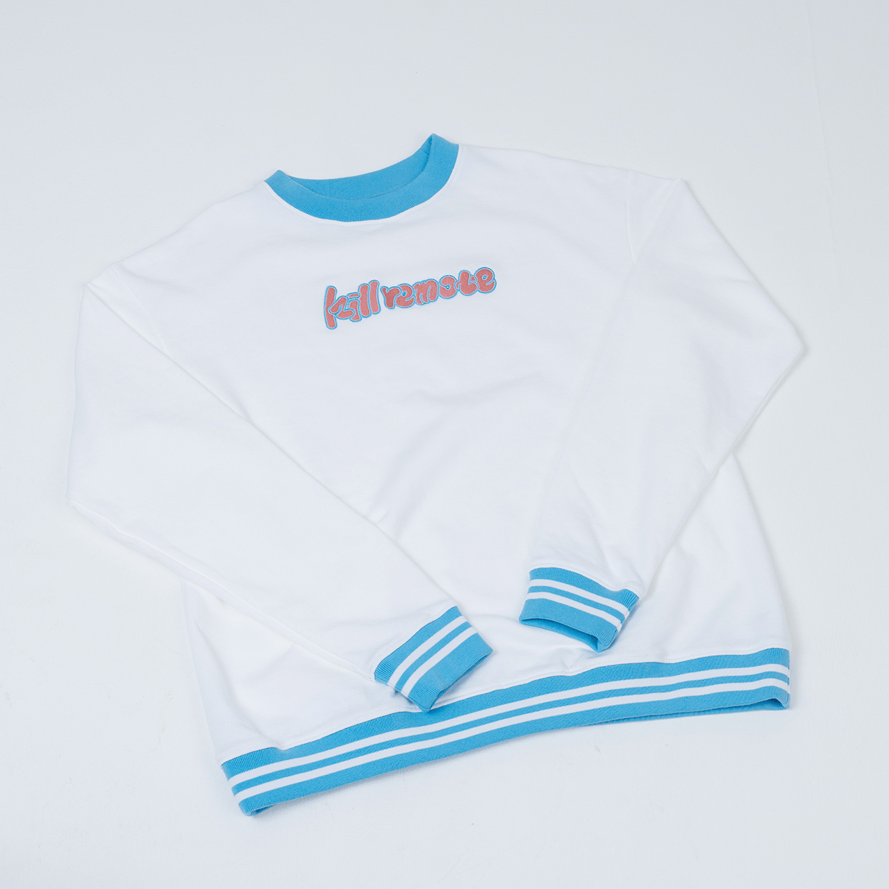 killremote ラインリブロゴスウェット(ホワイト)