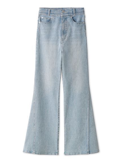 SNIDEL Sustainableストレッチフレアデニムパンツ