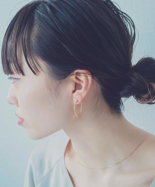 ete クラフト オーバル ピアス