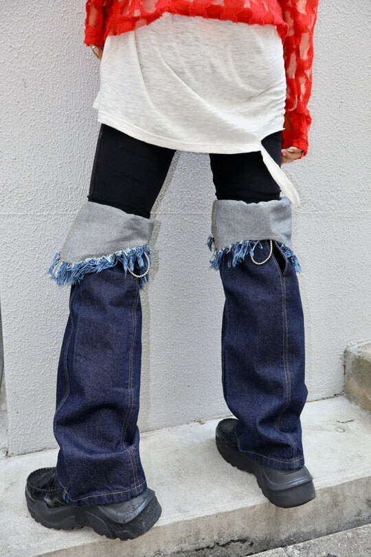 kotohayokozawa DENIM LEG COVER