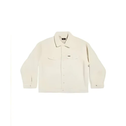 Balenciaga OVERSIZED JACKET IN LIGHT BEIGE