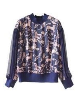 AKIRA NAKA Borjomi chiffon sleeve PO