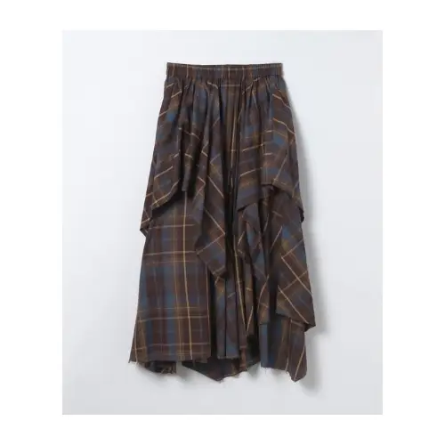 JEANASIS イレヘムレイヤードチェックスカート