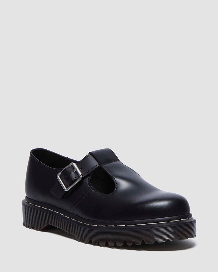 Dr. Martens 【APAC限定】POLLEY BEX ホワイトステッチ Tバー シューズ