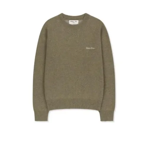 Matin Kim CALLIGRAPHY BACK LOGO KNIT PULLOVER