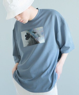 Nilway 【-ERROR-】フラワーグラフィックプリントビッグTシャツ