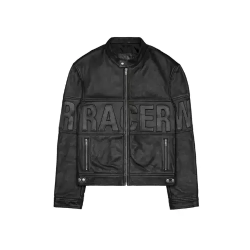 Racer Worldwide Leather Embossed Jacket