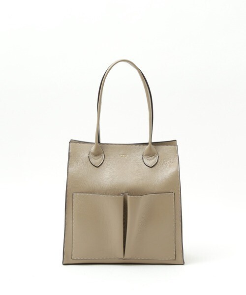 LOWELL things twins/レザーWポケットトートBAG LL