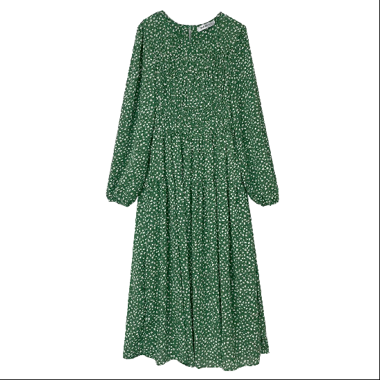 SAAAGEboutique ミニフラワーギャザーワンピース