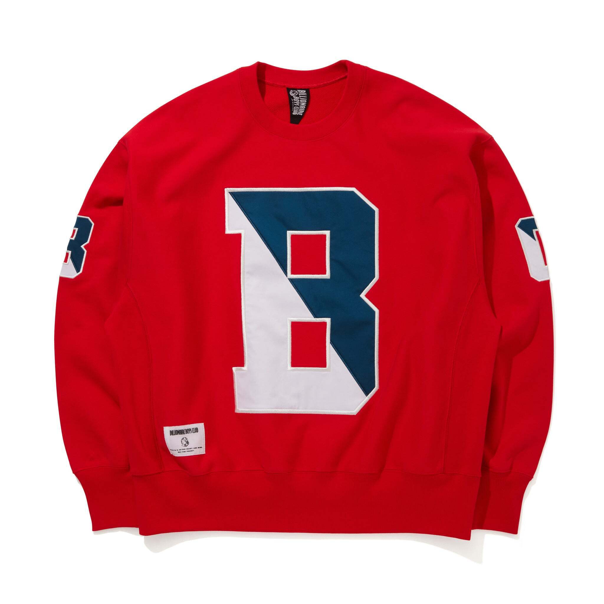 BILLIONAIRE BOYS CLUB APPLIQUE LOGO SWEATSHIRT B