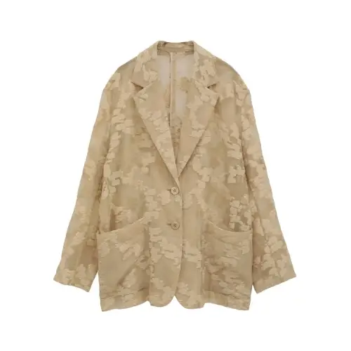 CLANE FLOWER SHEER JACQUARD JACKET