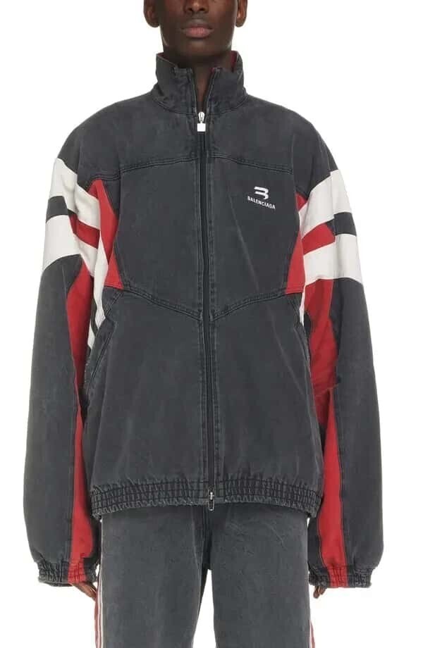 Balenciaga Denim Track Jacket