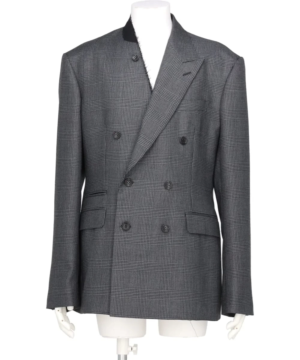 JOHN LAWRENCE SULLIVAN MOHAIR WOOL ASYMMETRY LAPEL JACKET