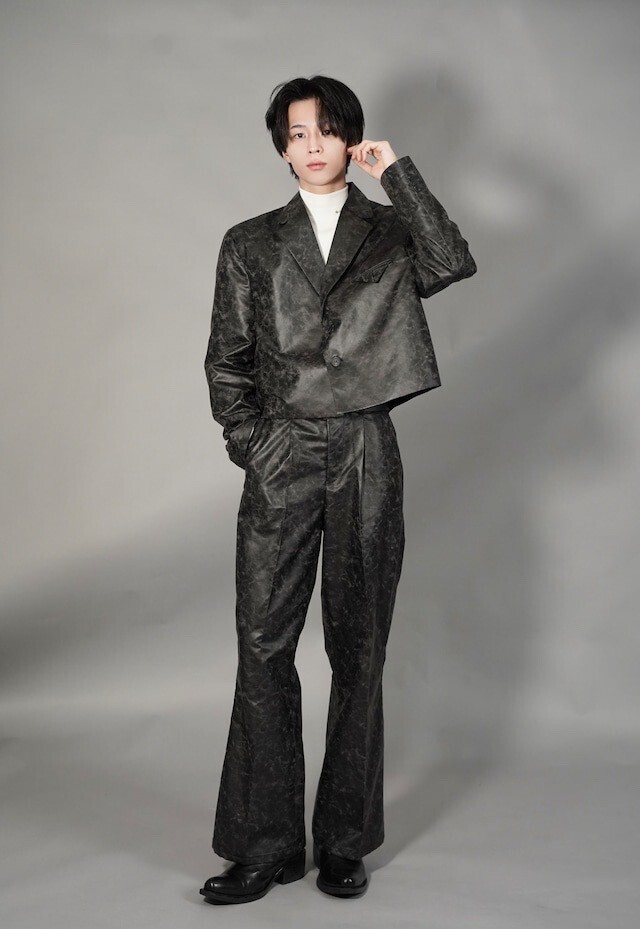 ALUDE vintage pu leather set up