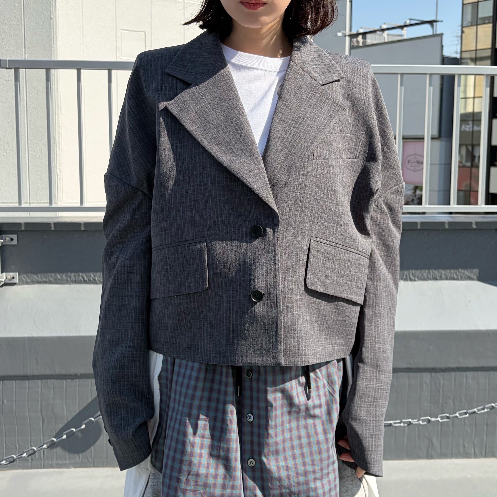 MIKIOSAKABE DROP SHOULDER JACKET