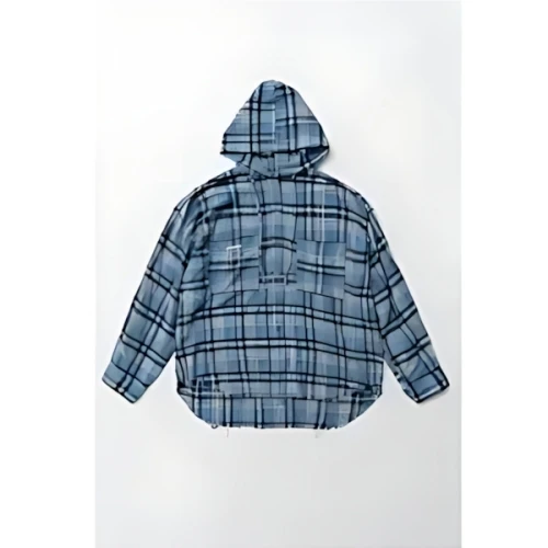 PRANK PROJECT Hooded Check Shirt - 2025 SPRING