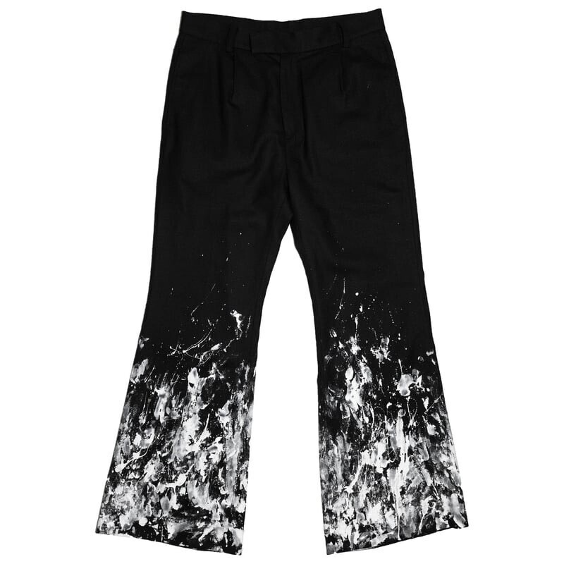 el conductorH WOOL VIYELLA PAINT TROUSERS