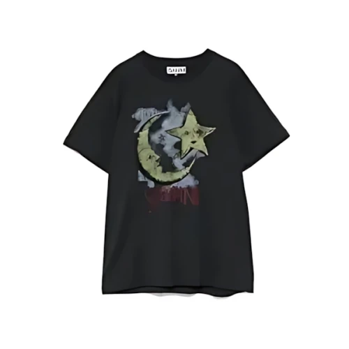 GANNI Basic Jersey Moonlight Relaxed T