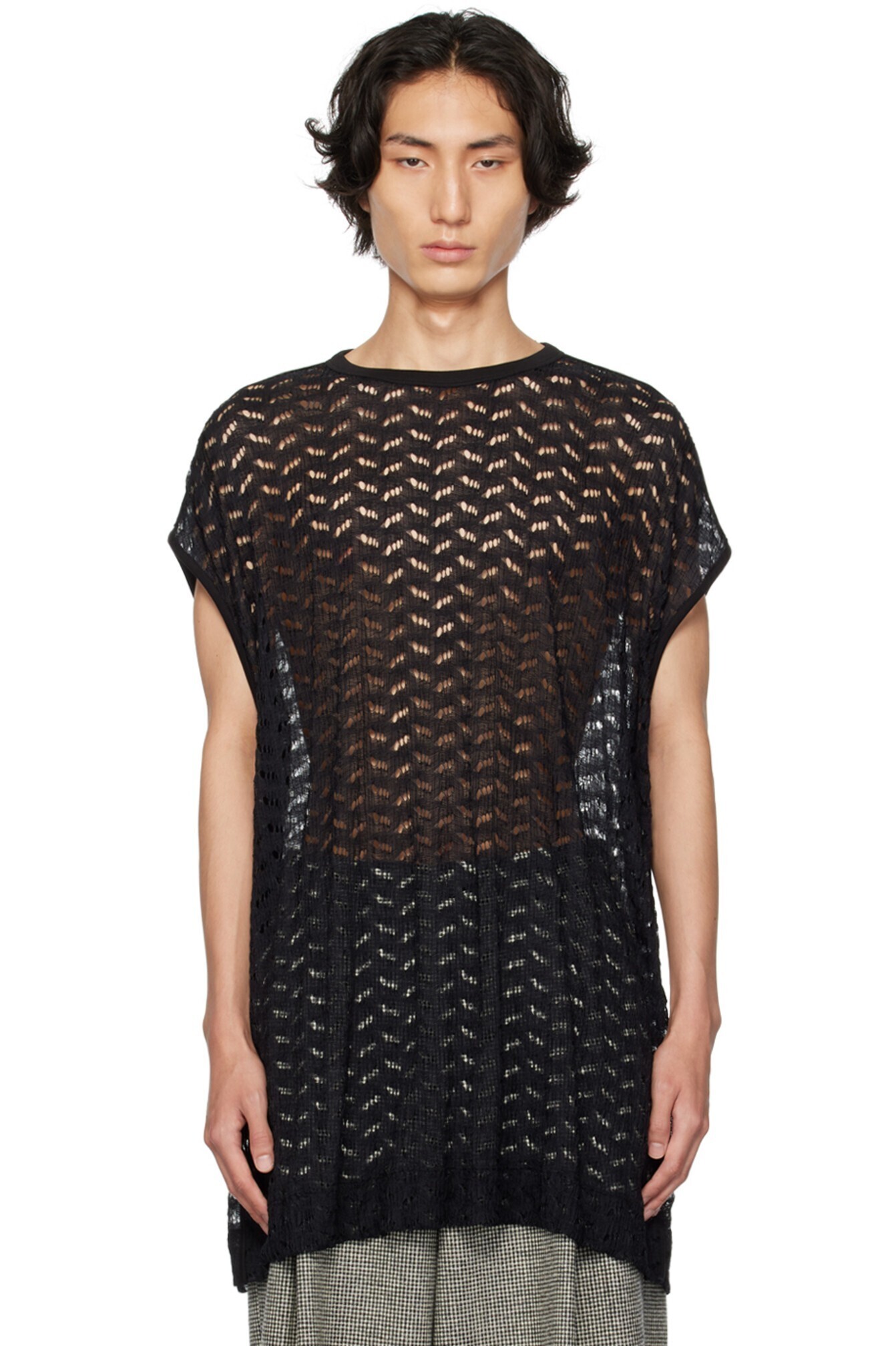 Dries Van Noten ブラック クルーネック トップス