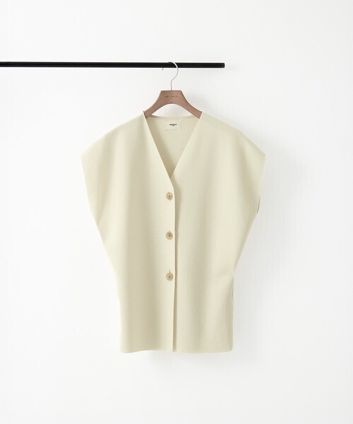 WRAPINKNOT Dry Milano-rib Knit Vest