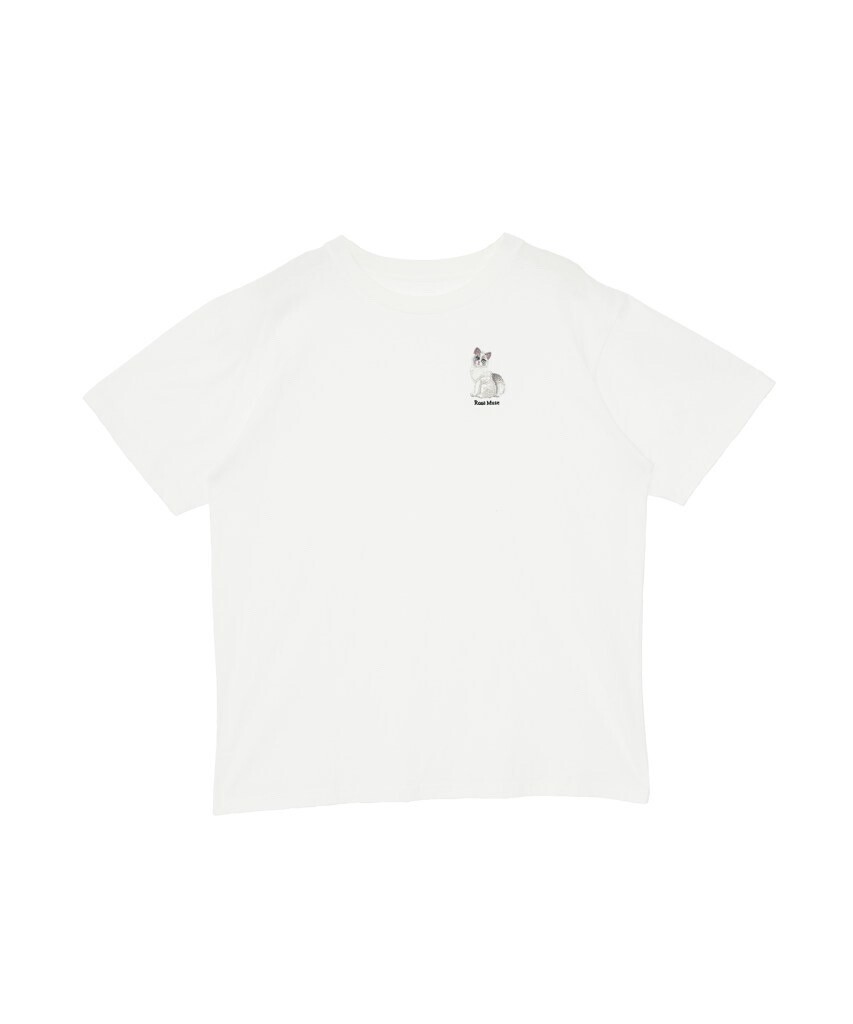 Rosé Muse cat embroidery T-shirts