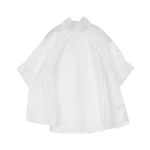 CLANE STAND UP COLLAR GATHER TOPS