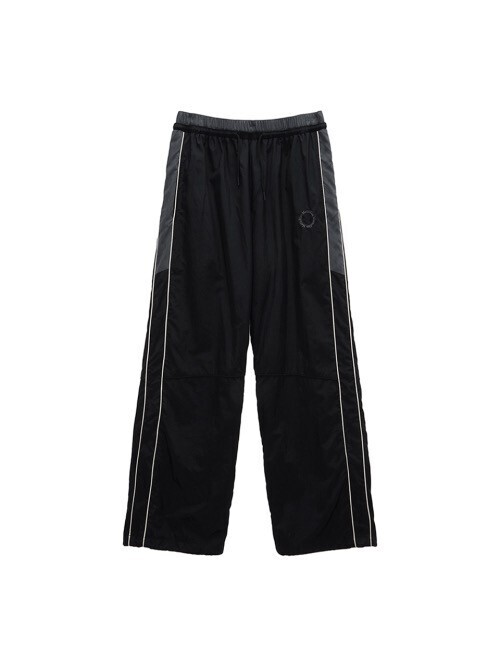 MATIN KIM SIDE PIPING TRACK PANTS IN BLACK