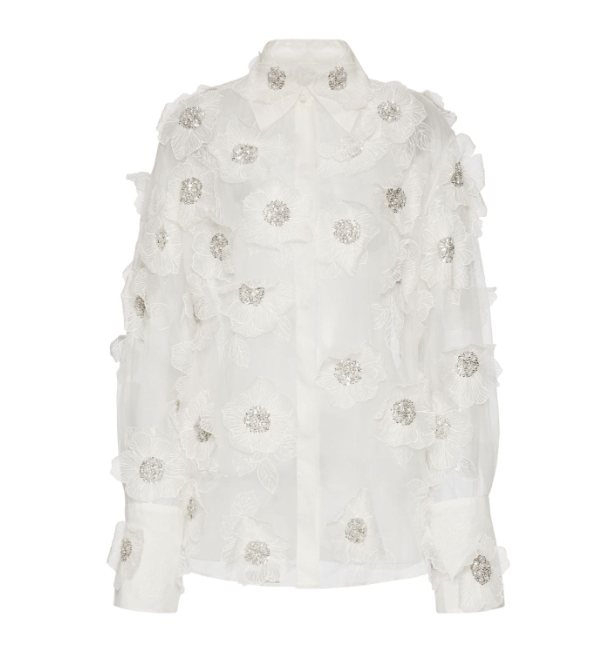 VALENTINO フローラル シルクシャツ