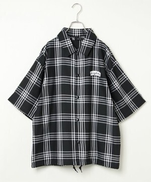 VENCE EXCHANGE 布帛プリントコーチジャケット