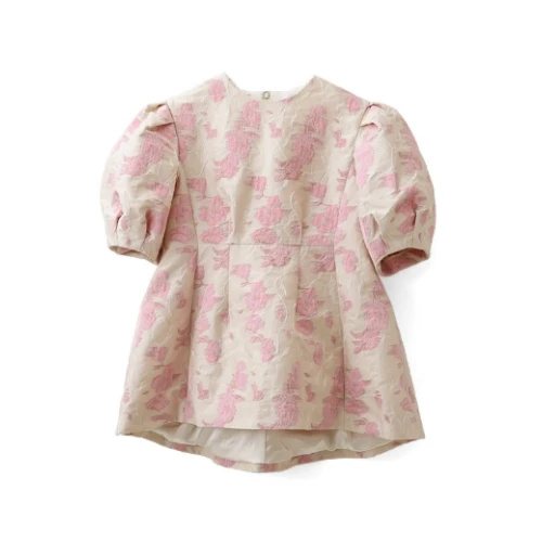 leur logette Flower jacquard top