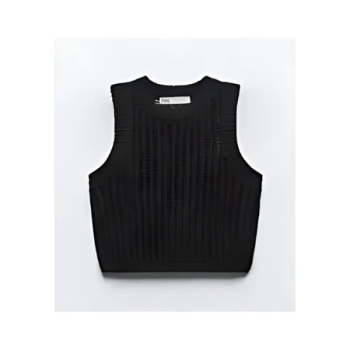 ZARA 透かし編みトップス