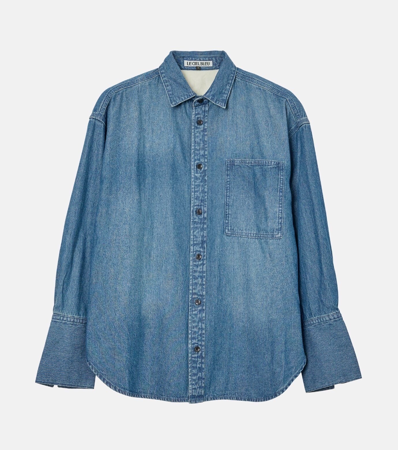 LE CIEL BLEU Denim Oversized Shirt