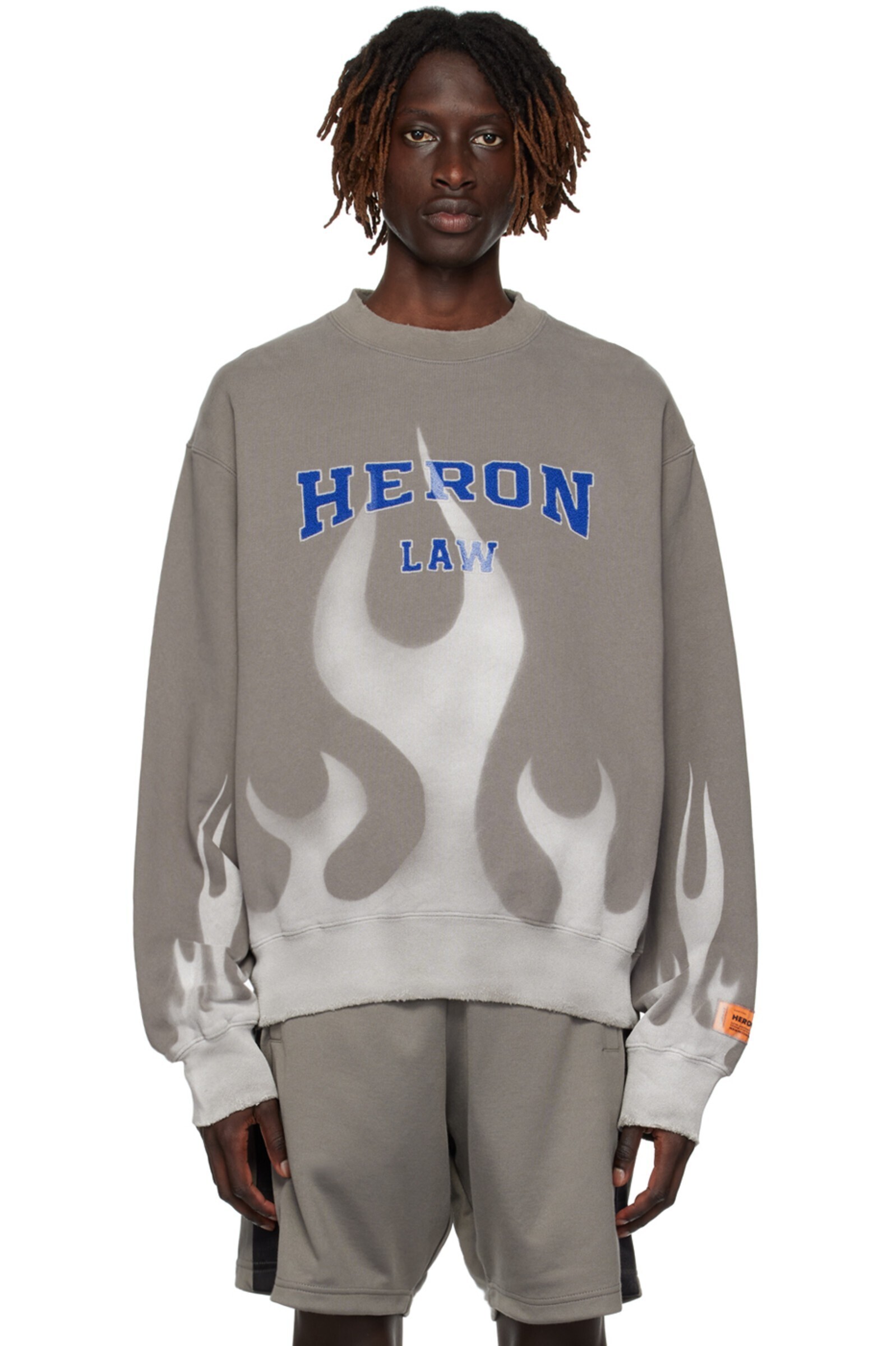 HERON PRESTON グレー Heron Law スウェットシャツ